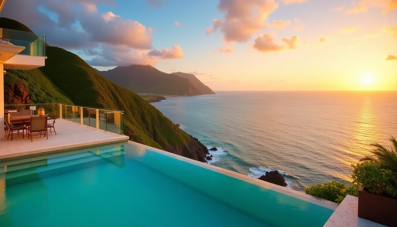 SeaSpeak Nevis oceanside mansion